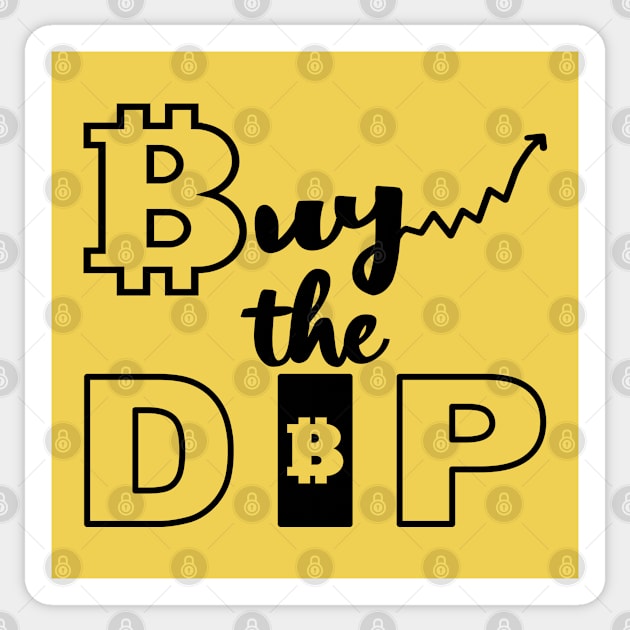 Buy the Dip - in Bitcoin Sticker by Blended Designs